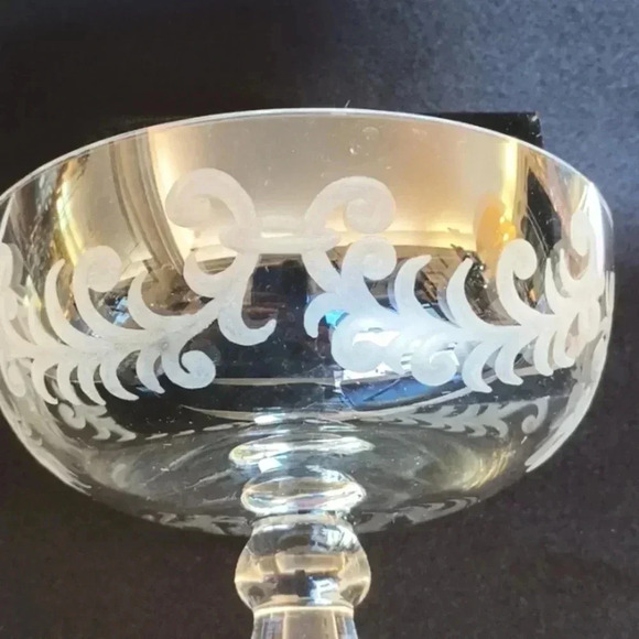 Vintage Crystal Pedestal Bowl Medusa Face Signed Koub - Picture 3 of 5